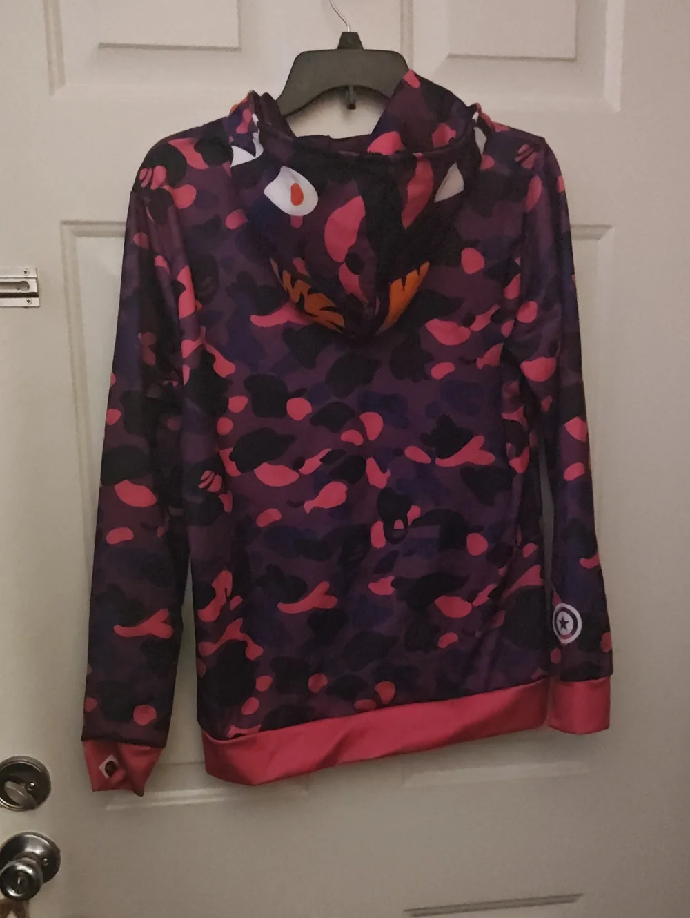 Converse Kids Hooded Zip Jacket in Purple & Pink Camo